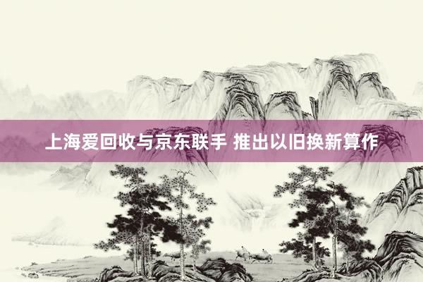 上海爱回收与京东联手 推出以旧换新算作